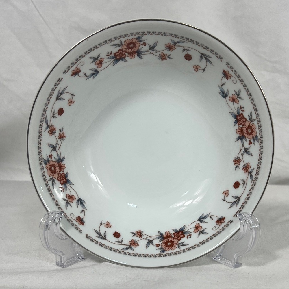 Sheffield Anniversary Porcelain China‎ Cereal Soup Bowl Floral 6.25" Cottagecore